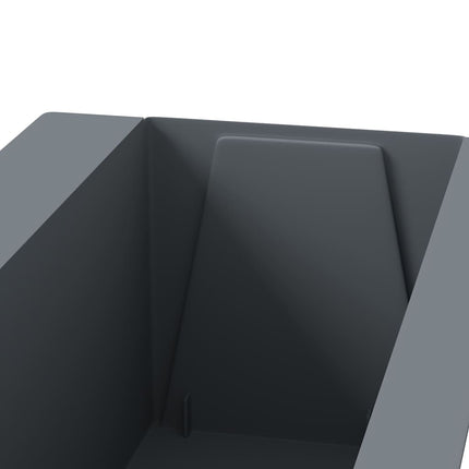 Flower Boxes for Euro Pallets 12 pcs Gray 14.2"x5.3"x3.7" PP