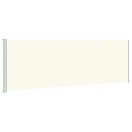 Patio Retractable Side Awning 78.7"x236.2" Cream