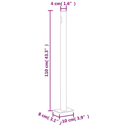 Retractable Side Awning Cream 70.9"x393.7