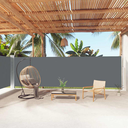 Retractable Side Awning Anthracite 70.9"x393.7