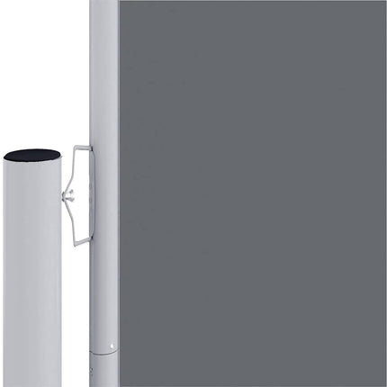 Retractable Side Awning Anthracite 46.1"x472.4