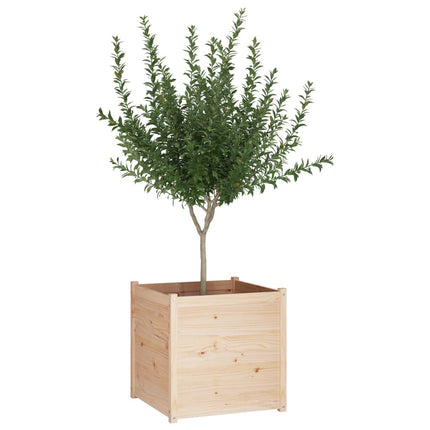 Garden Planter 27.6"x27.6"x27.6" Solid Wood Pine