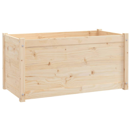 Garden Planter 39.4"x19.7"x19.7" Solid Wood Pine