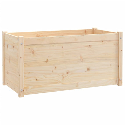 Garden Planters 2 pcs 39.4"x19.7"x19.7" Solid Wood Pine