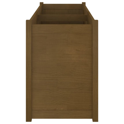 Garden Planter Honey Brown 59.1"x19.7"x27.6" Solid Wood Pine
