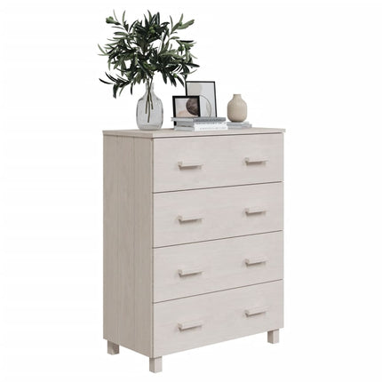 Sideboard HAMAR White 31.1"x15.7"x40.7" Solid Wood Pine
