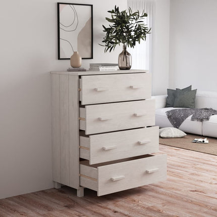 Sideboard HAMAR White 31.1"x15.7"x40.7" Solid Wood Pine