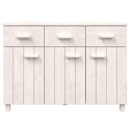 Sideboard HAMAR White 44.5"x15.7"x31.5" Solid Wood Pine