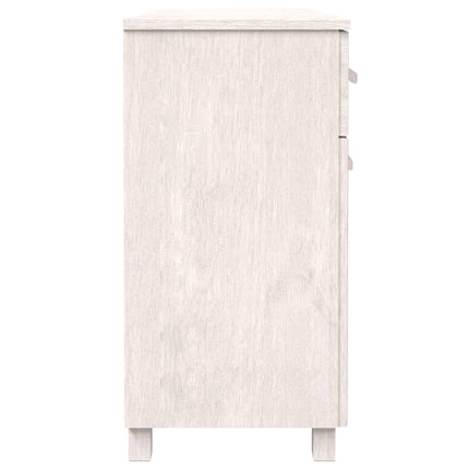 Sideboard HAMAR White 44.5"x15.7"x31.5" Solid Wood Pine