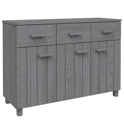 Sideboard HAMAR Dark Gray 44.5"x15.7"x31.5" Solid Wood Pine