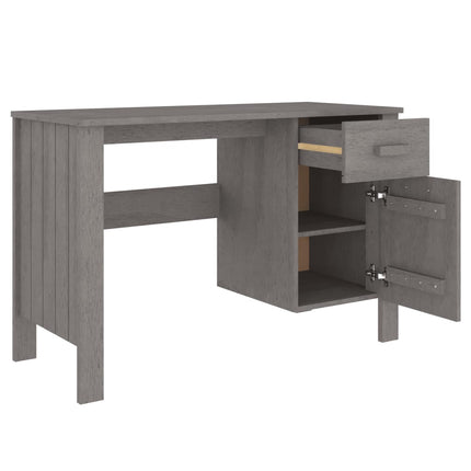 Desk HAMAR Light Gray 44.5"x19.7"x29.5" Solid Wood Pine