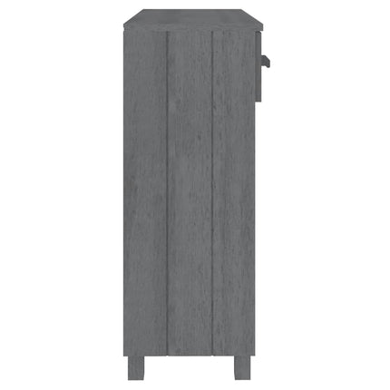 Console Table HAMAR Dark Gray 35.4"x13.8"x35.4" Solid Wood Pine