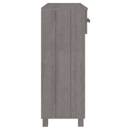 Console Table HAMAR Light Gray 35.4"x13.8"x35.4" Solid Wood Pine