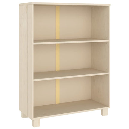 Book Cabinet HAMAR Honey Brown 33.5"x13.8"x44.1" Solid Wood Pine