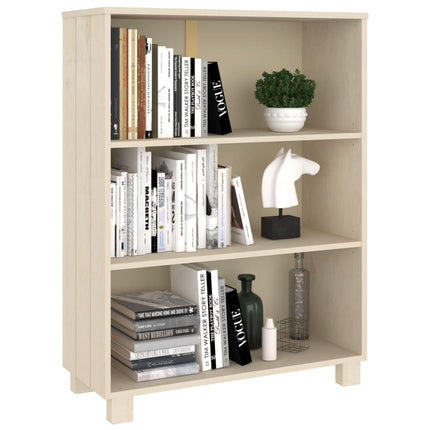 Book Cabinet HAMAR Honey Brown 33.5"x13.8"x44.1" Solid Wood Pine