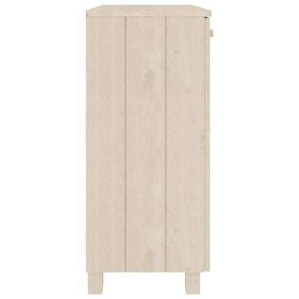 Sideboard HAMAR Honey Brown 33.5"x13.8"x31.5" Solid Wood Pine