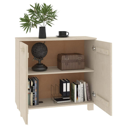 Sideboard HAMAR Honey Brown 33.5"x13.8"x31.5" Solid Wood Pine