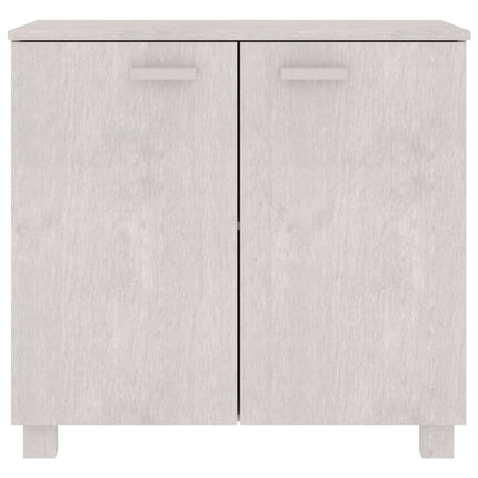 Sideboard HAMAR White 33.5"x13.8"x31.5" Solid Wood Pine