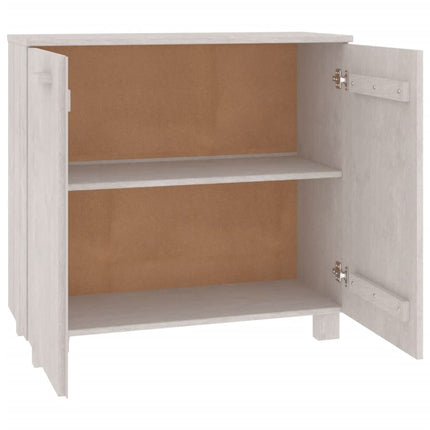 Sideboard HAMAR White 33.5"x13.8"x31.5" Solid Wood Pine