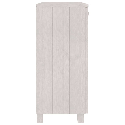 Sideboard HAMAR White 33.5"x13.8"x31.5" Solid Wood Pine