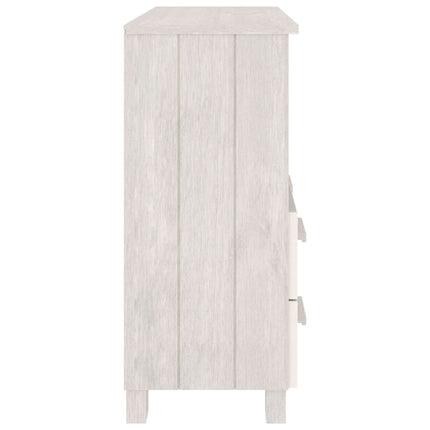 Sideboard HAMAR White 33.5"x13.8"x31.5" Solid Wood Pine