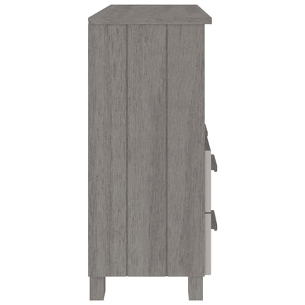 Sideboard HAMAR Light Gray 33.5"x13.8"x31.5" Solid Wood Pine