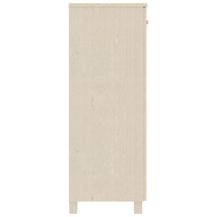 Shoe Cabinet HAMAR Honey Brown 33.5"x15.7"x42.5" Solid Wood Pine