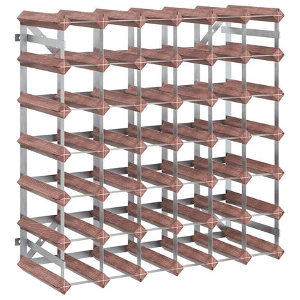 Wine Rack for 42 Bottles Brown Solid Wood Pine