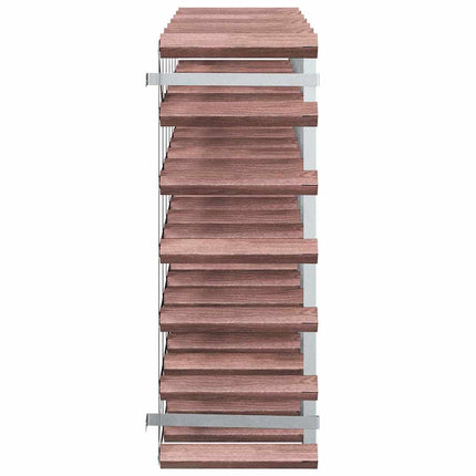 Wine Rack for 42 Bottles Brown Solid Wood Pine