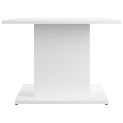 Coffee Table White 21.9"x21.9"x15.7" Engineered Wood