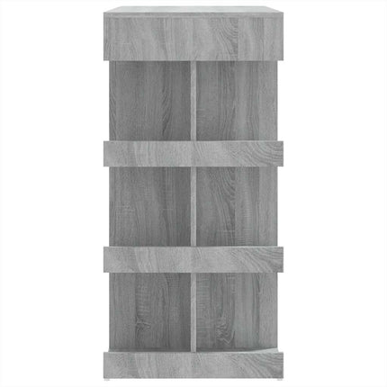 Bar Table with Storage Rack Gray Sonoma 39.4"x19.7"x40