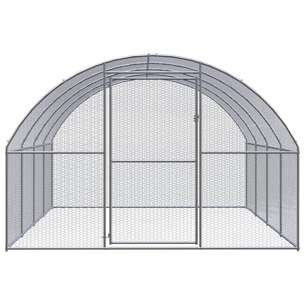 Outdoor Chicken Coop 9.8'x13.1'x6.6'Galvanized Steel