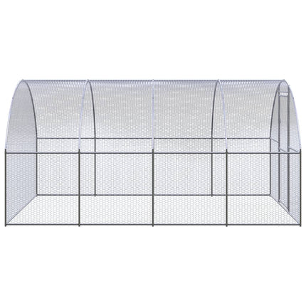 Outdoor Chicken Coop 9.8'x13.1'x6.6'Galvanized Steel