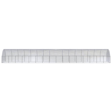Outdoor Chicken Coop 9.8'x52.5'x6.6'Galvanized Steel