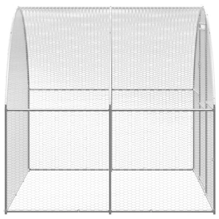 Outdoor Chicken Coop 9.8'x52.5'x6.6'Galvanized Steel