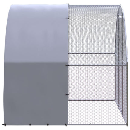 Outdoor Chicken Coop 9.8'x6.6'x6.6'Galvanized Steel