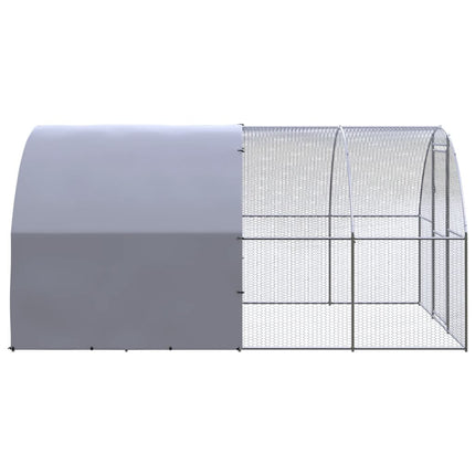 Outdoor Chicken Coop 9.8'x13.1'x6.6'Galvanized Steel