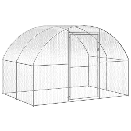 Outdoor Chicken Coop 9.8'x13.1'x6.6'Galvanized Steel