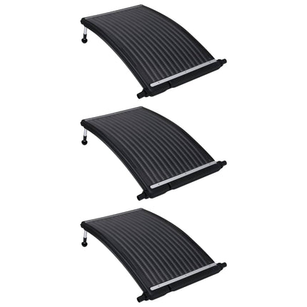 Curved Pool Solar Heating Panels 3 pcs 43.3"x25.6