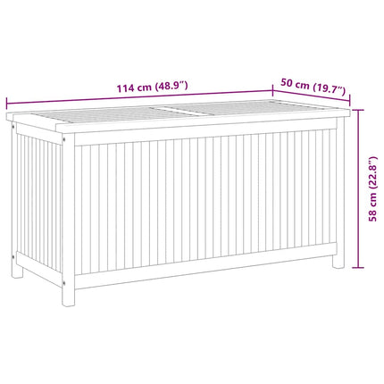 Patio Box 44.9"x19.7"x22.8" Solid Wood Teak
