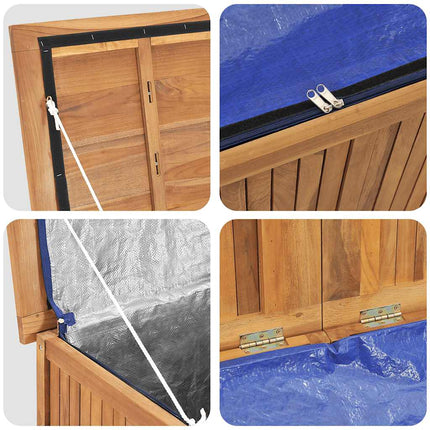 Patio Box 68.9"x19.7"x21.7" Solid Wood Teak