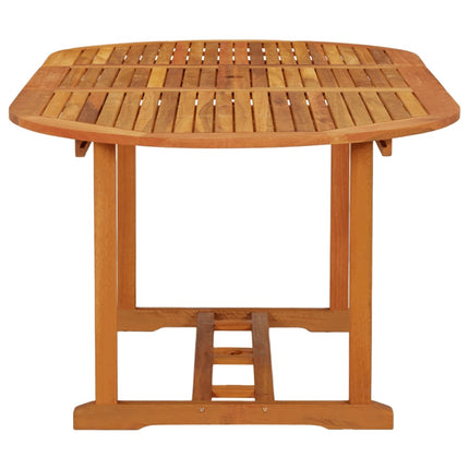 Patio Table 78.7"x39.4"x29.5" Solid Wood Eucalyptus