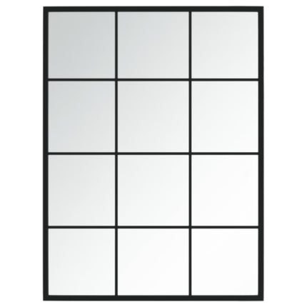 Wall Mirror Black 31.5"x23.6" Metal