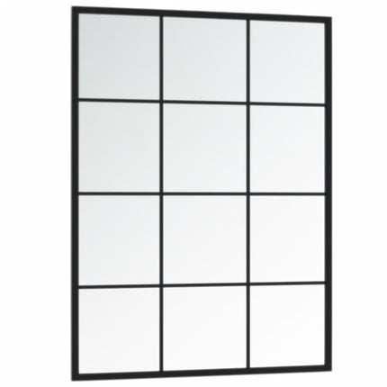 Wall Mirror Black 31.5"x23.6" Metal