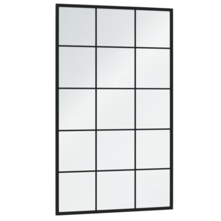 Wall Mirror Black 39.4"x23.6" Metal