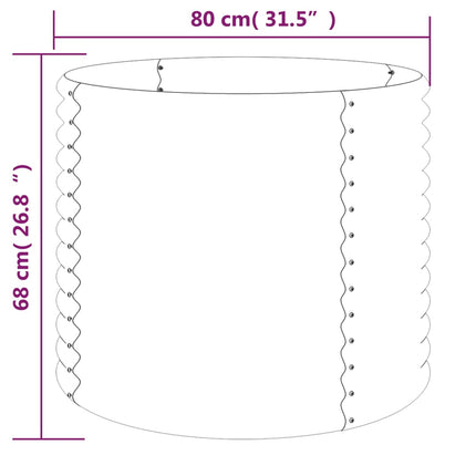 Garden Planter Brown Powder-coated steel Medium Garden Planter