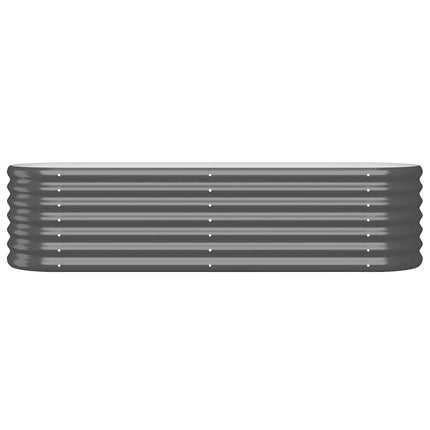 Garden Raised Bed Galvanized Steel 59.8"x15.7"x14.2" Anthracite
