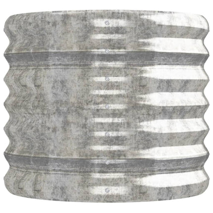 Garden Raised Bed Galvanized Steel 59.8"x15.7"x14.2" Silver
