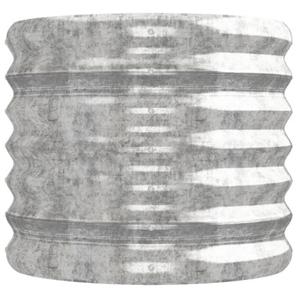 Patio Raised Bed Galvanized Steel 224x40 x 14.2 " Silver