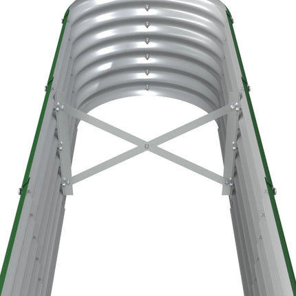 Patio Raised Bed Galvanized Steel 260x40 x 14.2 " Green